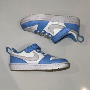 Kids Nike Blue and White Sneakers